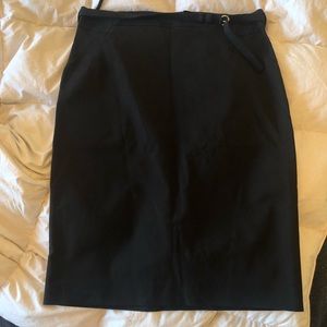 Belted Gucci Knee Length Pencil Skirt